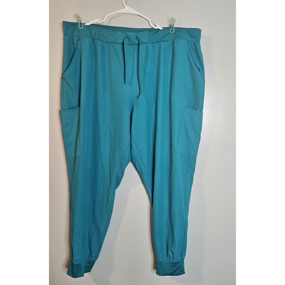 ❤️MedCouture Touch Women's Scrub Yoga Jogger TEAL Size 3XL🩷